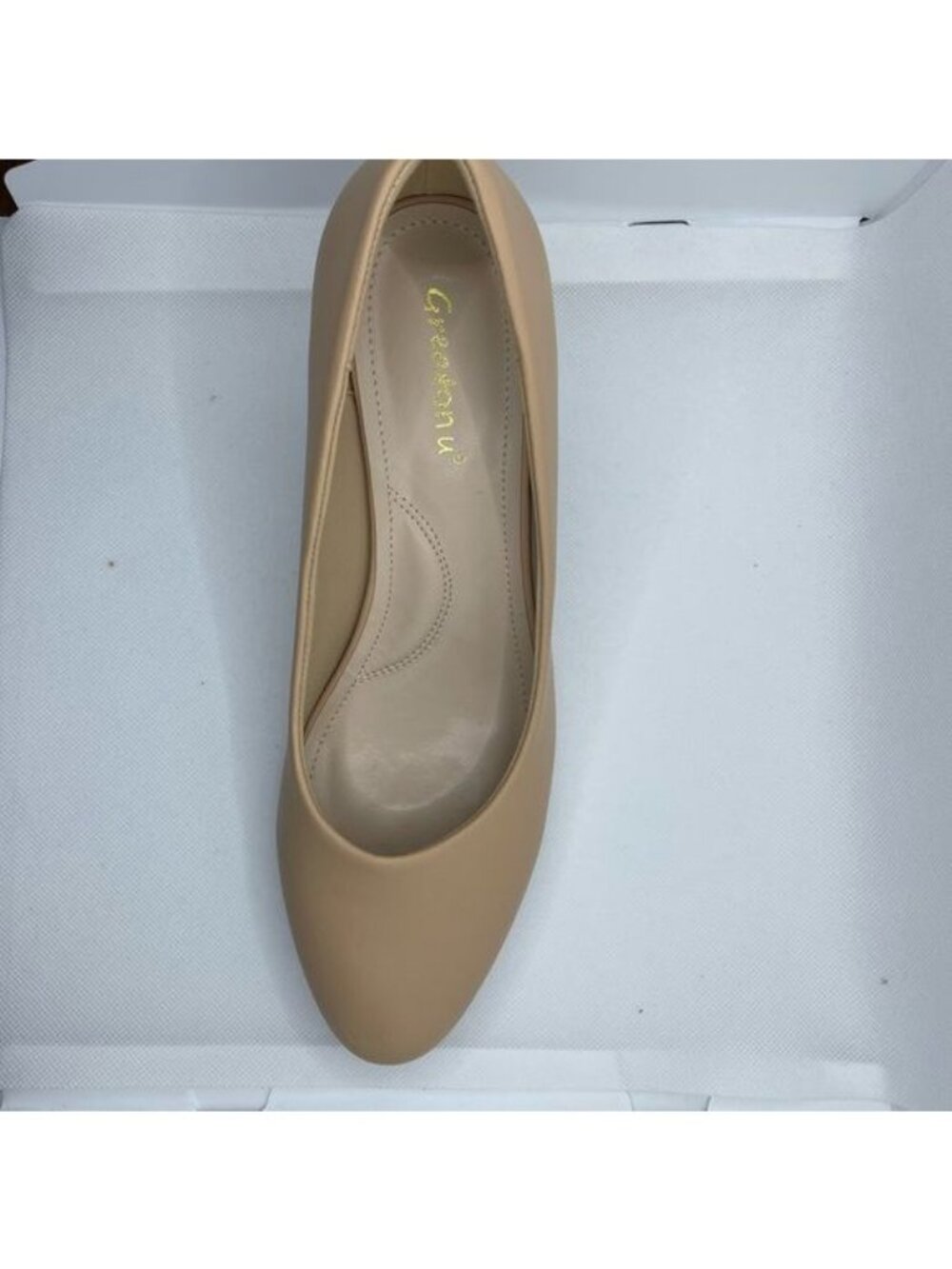 Greatonu Women's Round Toe Low Heels Closed Toe Dress Shoes, Size 10, New - Picture 7 of 10